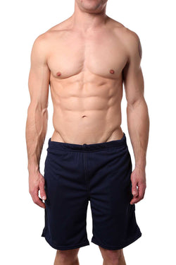 American Jock Navy 17-In Workout Short w/Built-In Jockstrap thumbnail 1