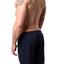 American Jock Navy 17-In Workout Short w/Built-In Jockstrap