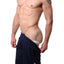 American Jock Navy 17-In Workout Short w/Built-In Jockstrap