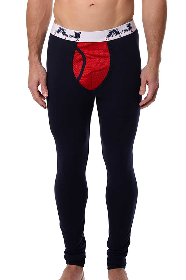 American Jock Navy/Red Compete Long John