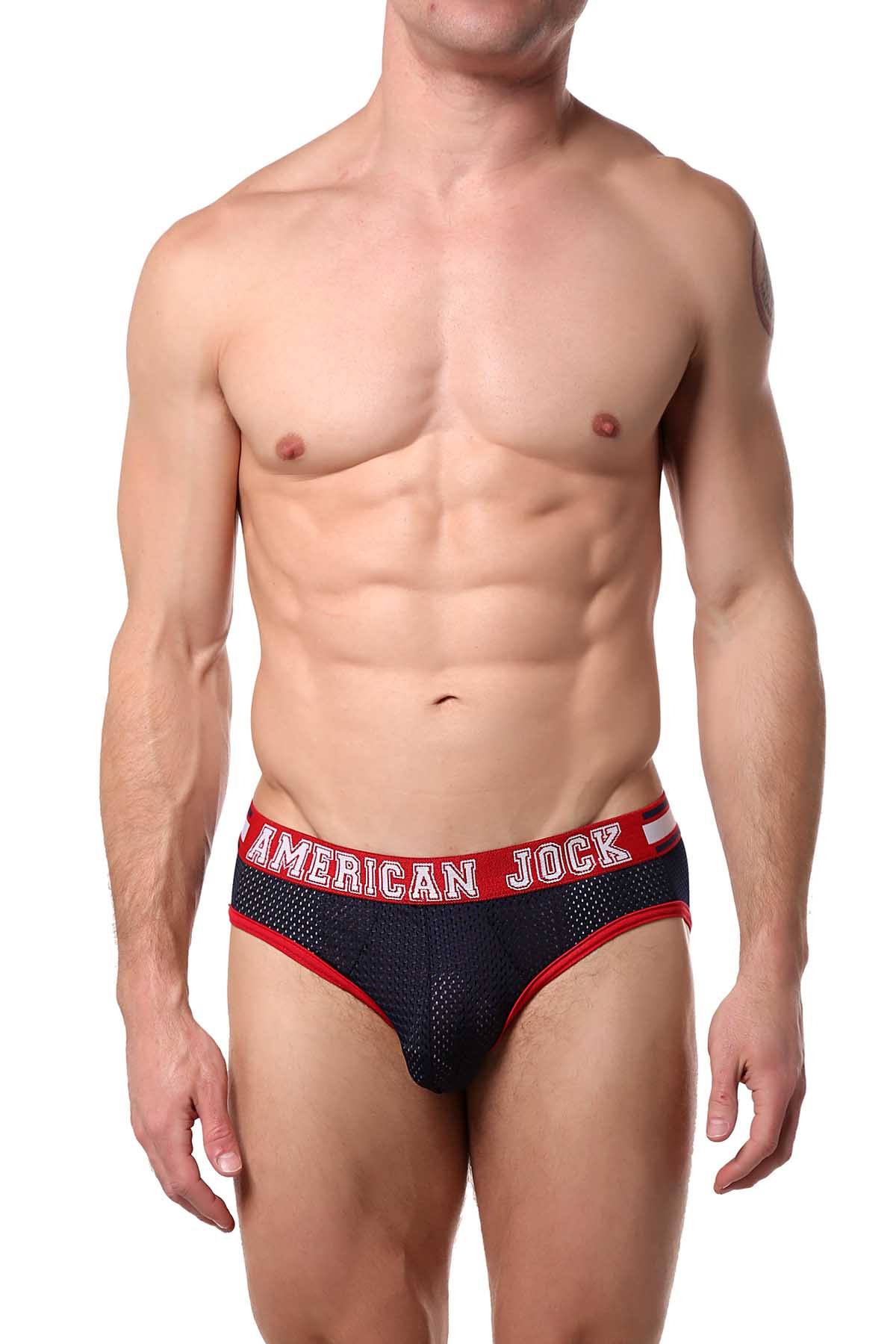 American Jock Navy/Red Team Jock-Brief