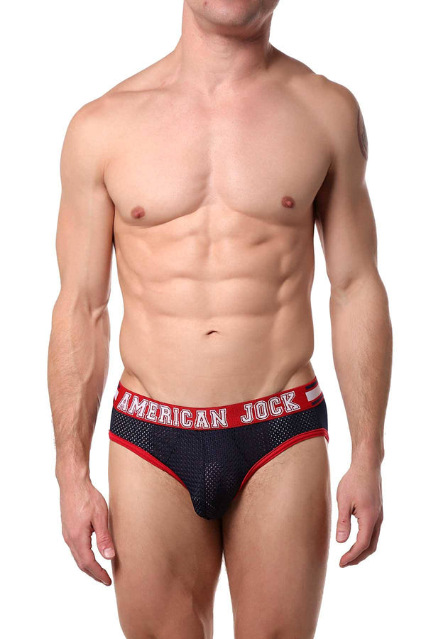 American Jock Navy/Red Team Jock-Brief