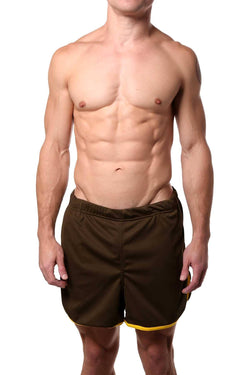 American Jock Olive/Yellow Aktivo Short w/ Built in Jocktrap thumbnail 1