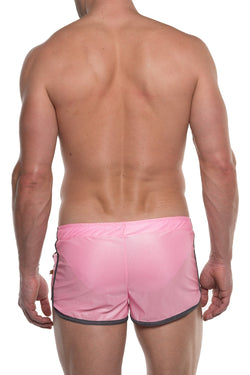American Jock Pink Elite Track Short With Liner thumbnail 4