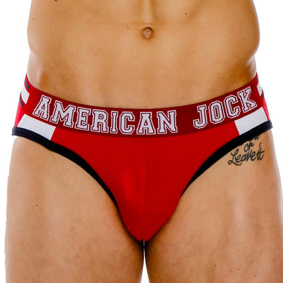 American Jock Red AJ8721 Hi-Cut Brief