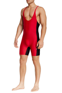 American Jock Red/Black Singlet thumbnail 1