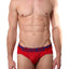 American Jock Red/Royal Athletic Hi-Cut Brief