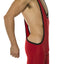 American Jock Red Zephyr Mesh Wrestling Singlet