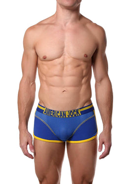 American Jock Royal/Yellow Athletic Square-Cut Brief thumbnail 1
