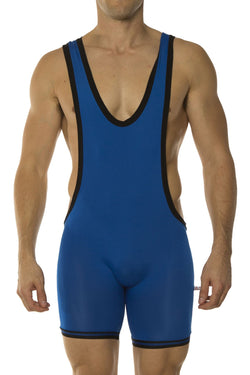 American Jock Royal Zephyr Mesh Wrestling Singlet thumbnail 1