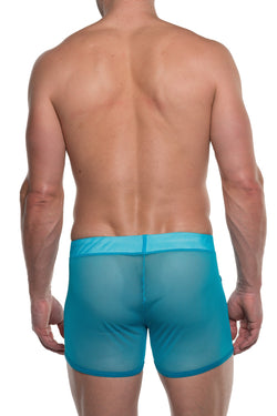 American Jock Turquoise Elite Sport Mesh Short thumbnail 4