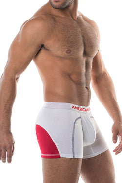 American Jock White Colorblock Sport Trunk thumbnail 2