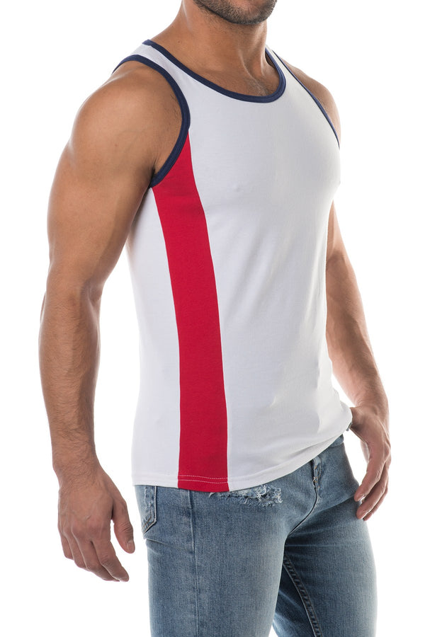 American Jock White Sport Classic Tank Top