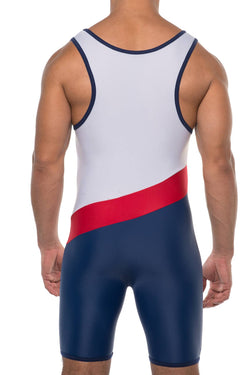 American Jock White USA Wrestling Singlet thumbnail 2
