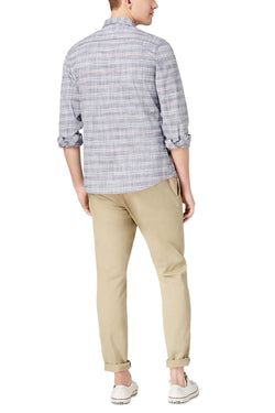 American Rag Blue Combo Culkin Striped Shirt thumbnail 4