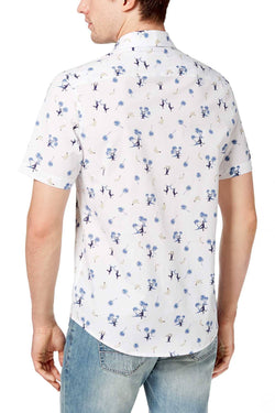 American Rag Bright White Monkey Party Graphic Print Shirt thumbnail 2