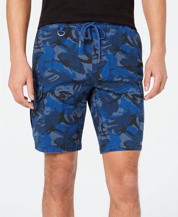 American Rag Camo Drawstring Cargo Shorts  Almost Teal