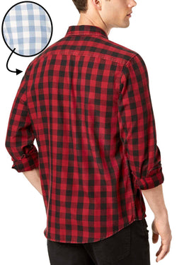 American Rag Fog Blue Check Shirt thumbnail 2