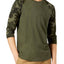 American Rag Forest Night/Camo Raglan Sleeve T-Shirt