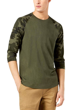 American Rag Forest Night/Camo Raglan Sleeve T-Shirt thumbnail 1