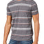American Rag Grey-Skies Geo-Stripe Print T-Shirt
