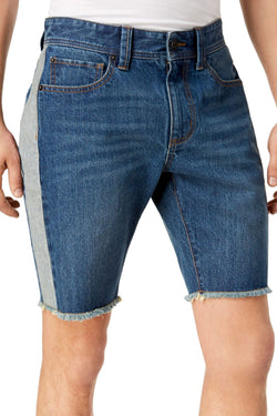 American Rag Indigo-Combo Color-Blocked Denim Short thumbnail 1