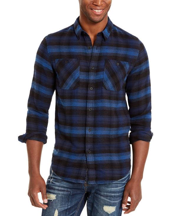 American Rag Jason Plaid 2.0 Shirt Blue Field