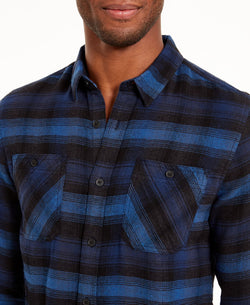 American Rag Jason Plaid 2.0 Shirt Blue Field thumbnail 3