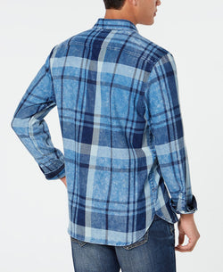 American Rag Moby Plaid Shirt Blue Skies Wash thumbnail 2