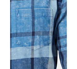 American Rag Moby Plaid Shirt Blue Skies Wash thumbnail 3