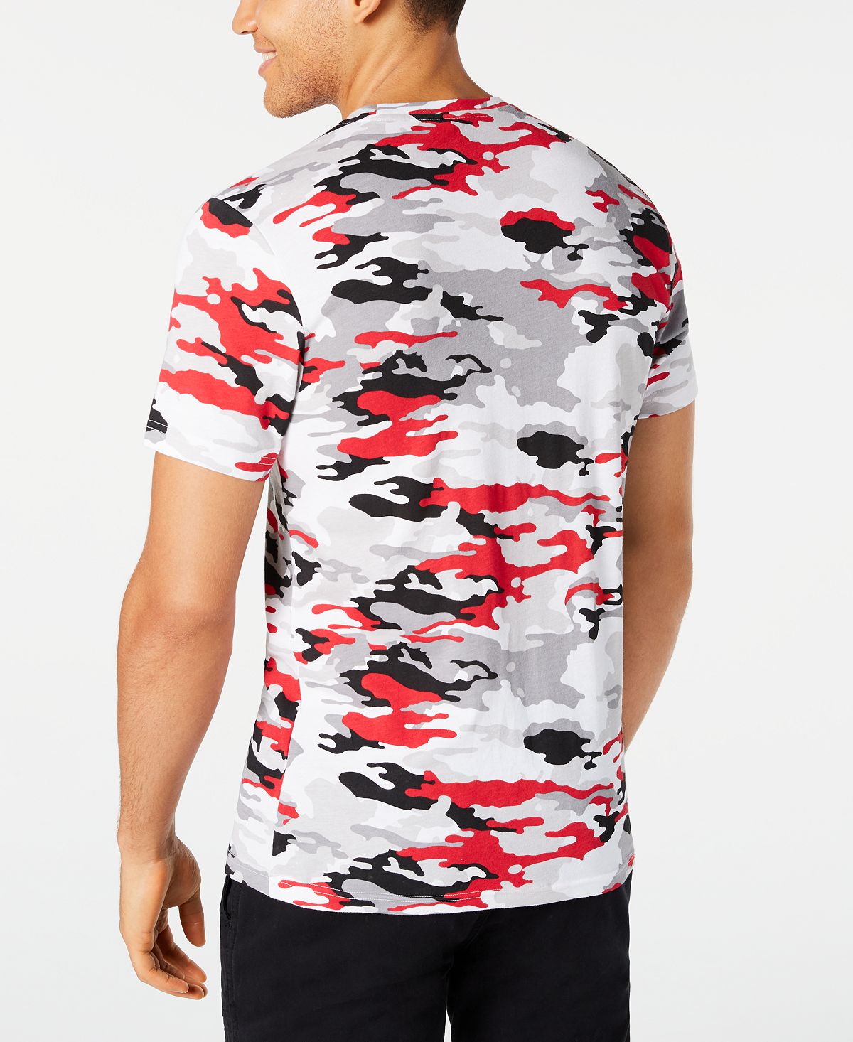 American Rag Multi-color Camo T-shirt Bright White