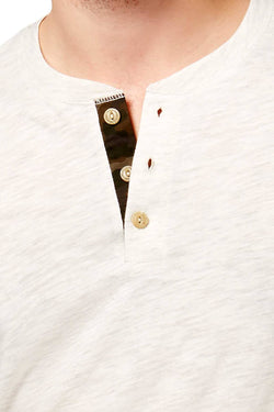 American Rag Oat Heather Camo Placket Henley thumbnail 2