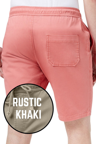 American Rag Rustic-Khaki Classic-Fit Drawstring Jogger Short