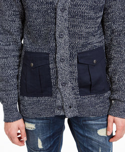 American Rag Textured Cardigan Basic Navy thumbnail 3