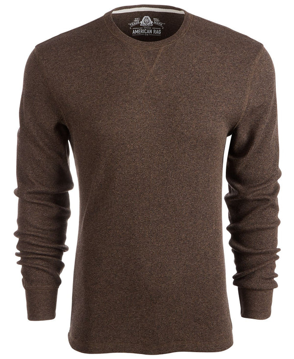 American Rag Thermal Shirt Chocolate Marl