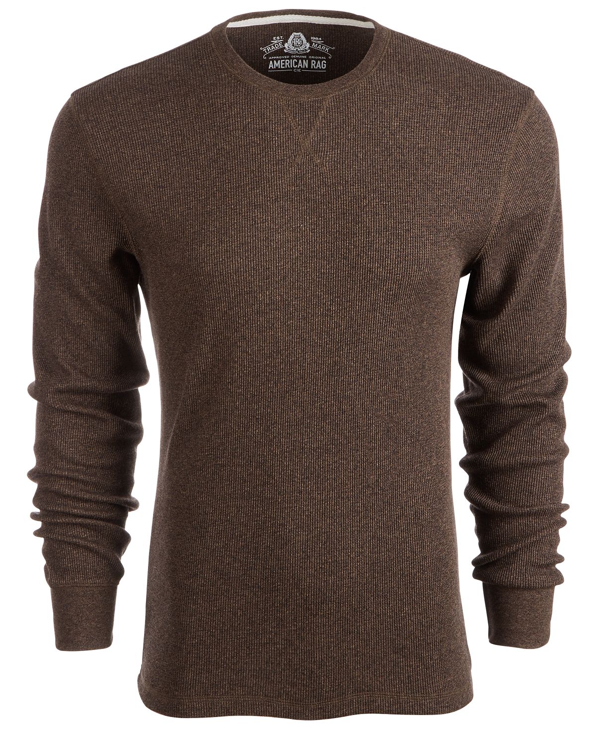 American Rag Thermal Shirt Chocolate Marl