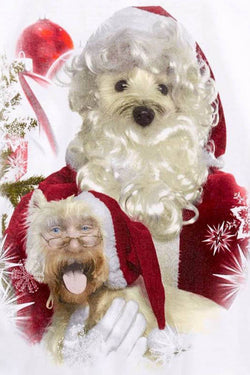 American Rag White Santa/Dog Face-Swap Sweatshirt thumbnail 2