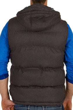 American Stitch Black/Dark-Grey Davey Puffer Vest thumbnail 2