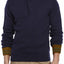 American Stitch Navy Draw String Knitted Hoodie