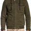 American Stitch Olive Mock-Neck Hooded Jacket