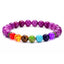 Amethyst Sahasrara 7-Chakra Reiki Healing Bracelet