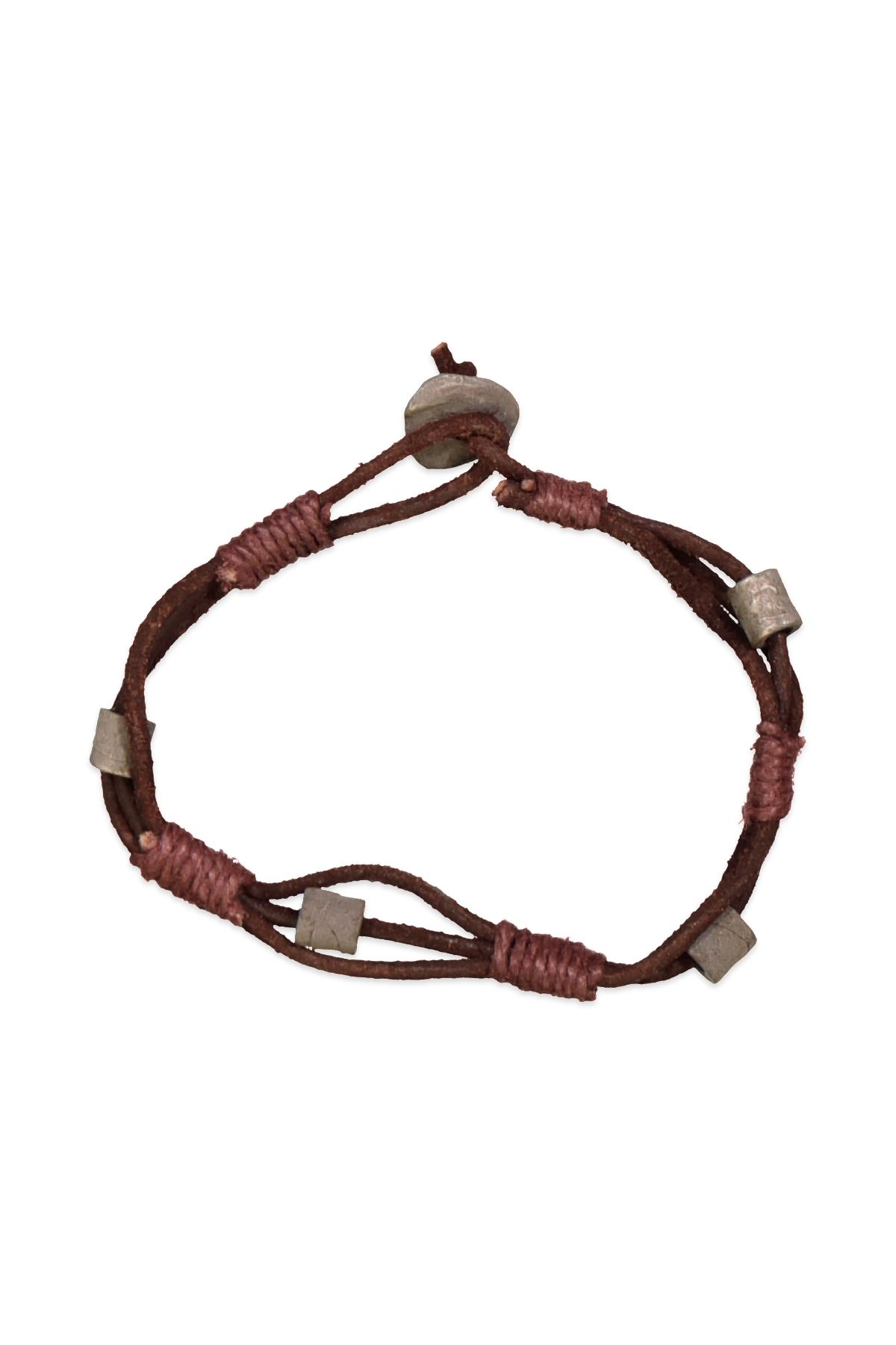 Amigaz Twisted Leather Bracelet