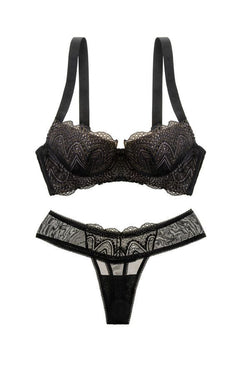 Ampere Black Chelsea Chevron Bra thumbnail 4