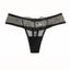 Ampere Black Metallic Lace Thong