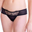 Ampere Black Metallic Lace Thong