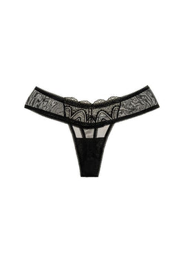 Ampere Lingerie Black Chelsea Thong thumbnail 2
