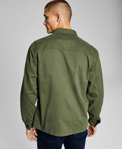 And Now This Cotton Twill Four-pocket Shirt Olive Green thumbnail 2