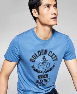 And Now This Golden City Boxing Club Graphic T-shirt Bering Sea thumbnail 3