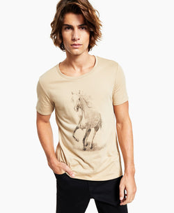 And Now This Horse T-shirt Tavertine/horse thumbnail 1