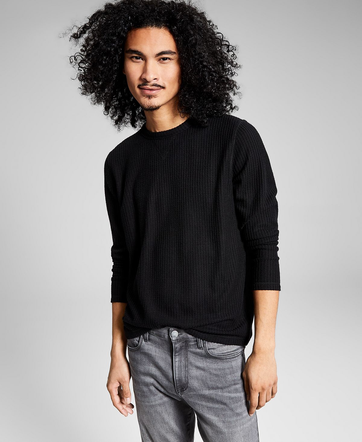 And Now This Long-sleeve Thermal Shirt Black